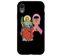 Ruban Saint Agatha Contre Le Cancer du Sein, Patron des infirmières catholiques Coque pour iPhone XR