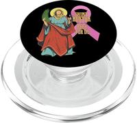 Ruban Saint Agatha Contre Le Cancer du Sein, Patron des infirmières catholiques PopSockets PopGrip pour MagSafe
