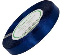 Ruban satin 12 mm - bleu foncé - 32 mc