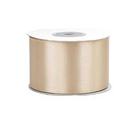 25 m rouleau de ruban de satin 50 mm//Ruban Ruban décoratif Ruban cadeau décoration mariage baptême anniversaire Ruban décoratif unilatéralement 5 cm