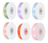 Ruban Satin, 3mm x 45m Ruban de Satin, Ruban de Satin Double Face, Creative Ruban Satin, Ruban Tissu, Ruban Cadeau pour Emballage Cadeau, Artisanat, Bouquet de Mariée, Décoration de Mariage