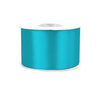 Ruban Satin 50 mm x 25 m - Décoratif Unilatéral pour Mariage, Baptême - 5 cm de Large