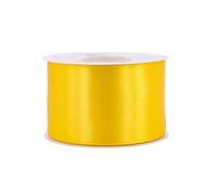 Ruban Satin 50 mm x 25 m - Décoratif Unilatéral pour Mariage, Baptême - 5 cm de Large