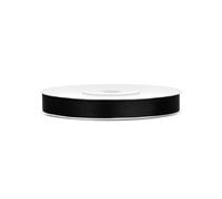 Ruban Satin 6 Mm Noir 25 Mètres Taille Unique Noir