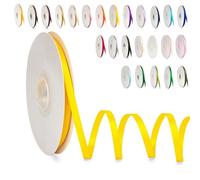 Ruban Satin, 6mm x 91m Ruban de Ballon Jaune Citron en Satin pour Créer des Cartes, Scrapbooks, Emballage Cadeaux Décorations, Fleurs, Boîtes, Marque-places, Gâteaux, Confirmation, Mariage, Noël