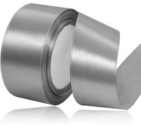 Ruban Satin Argent 40mm,22m Ruban Satin Gris,Ruban Cadeau Emballage,Ruban Noel Ruban Tissu Pour Ballon,Couture,N?Uds,Artisanat,Bouquet,Décoration De Mariage,Voitures,Anniversaire Et Emballage Cadeau