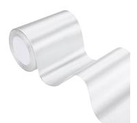 Ruban Satin Blanc 22m x 10cm - Large pour Mariage, Gros Noeud, Noël, Décoration Intérieure et Extérieure, Emballage Cadeau, Fête, Valentin