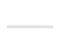 Ruban satin dentelle Ribbon Satin Picot White 9,5mm.x4,6m.