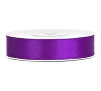 Ruban de satin violet 12 mm Longueur 25 m