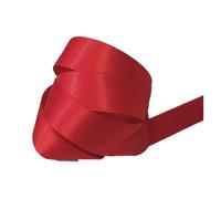 Ruban Satin Double Face 25 mm Coloris rouge longueur 6 Mètres