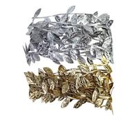 Ruban Satin En Forme De Feuilles 1cm 2 Pièces