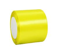 Ruban Satin Jaune Citron Gros 75mm,22m Polyester Ruban Satin,Ruban Cadeau Emballage,Ruban Noel Ruban Tissu pour Couture,Nœuds,Artisanat,Bouquet,Décoration de Mariage,Voitures,Anniversaire,Gâteau