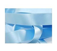 Ruban Satin Luxe Double Face 25 mm Coloris Bleu Ciel 2 Mètres