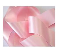 Ruban Satin Luxe Double Face 25 mm Coloris Rose Clair 2 Mètres