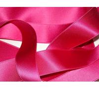 Ruban Satin Luxe Double Face 25 mm Coloris Rose Fuschia 2 Mètres