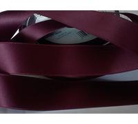 Ruban Satin Luxe Double Face 50mm Bordeaux 1 Mètre