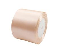 Ruban Satin Rose Champagne Gros 75mm23m Polyester Ruban SatinRuban Cadeau EmballageRuban Noel Ruban Tissu pour CoutureNœudsArtisanatBouquetDécoration de MariageVoituresAnniversaireGâteau