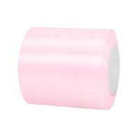 Ruban Satin Rose Gros 100mm,22m Polyester Ruban Satin,Ruban Cadeau Emballage,Ruban Noel Ruban Tissu pour Couture,Nœuds,Artisanat,Bouquet,Décoration de Mariage,Voitures,Anniversaire,Gâteau