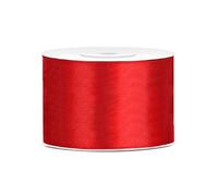 Ruban satin rouge 5 cm x 25 m