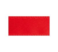 Ruban de satin, 7 mm, rouleau 10 m, rouge