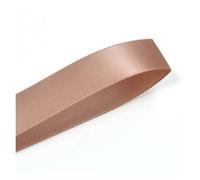 Ruban Satin Ruban satin double face marron foncé, 25, 28, 32, 38 mm, 100 mètres, for décoration de fête, mariage, fleurs roses faites à la main(Natural 812,38mm)