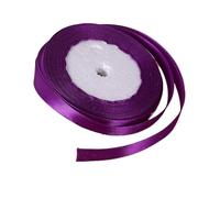 Ruban Satin Ruban satin simple face de 22 mètres, 12 mm, for emballage, Noël, bricolage, tissu, accessoires for chapeaux(Deep purple)