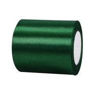Ruban Satin Vert Foncé Gros 100mm,22m Polyester Ruban Satin,Ruban Cadeau Emballage,Ruban Noel Ruban Tissu pour Couture,Nœuds,Artisanat,Bouquet,Décoration de Mariage,Voitures,Anniversaire,Gâteau