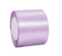 Ruban Satin Violet Clair Gros 75mm,22m Polyester Ruban Satin,Ruban Cadeau Emballage,Ruban Noel Ruban Tissu pour Couture,Nœuds,Artisanat,Bouquet,Décoration de Mariage,Voitures,Anniversaire,Gâteau