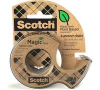 Scotch Magic 900 A Greener Choice Distributeur avec ruban de bureau portable 19 mm x 20 m