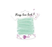 Ruban Sequins Vert D'eau Mat 6m Largeur 6 Mm