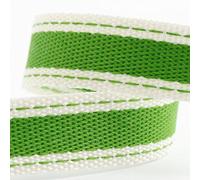 Ruban sergé de coton 15 mm x 10 m - Vert