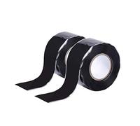 Ruban Silicone Auto Amalgamant Ruban à Fusion Automatique Ruban Étanchéité Etanche Ruban de Réparation pour Tuyau D'urgence, Tuyau d'eau Fuite, Câble Fil Electrique 2 Rouleaux 3 Mètres/Rouleau (Noir)