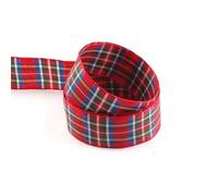 Ruban Tartan 15 mm, 25 mm & 40 mm Disponible en Blackwatch, Macgregor, Royal Stewart & Shetland 3 mètres de ruban (Royal Stewart, 25 mm)