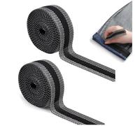 Ruban Thermocollant 2 Pièces Noir - Ourlet/Raccourcir Pantalon 5m + Réglage - Jeans/Costumes/Pantalons - Accessoire Couture