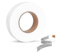 Ruban Thermocollant pour Ourlet, 2.5cm x 64m, Bande Thermocollante Rideau et Pantalon, Ruban Thermocollant Tissus fer à Repasser, Couture sans fil, Blanc