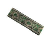 Ruban tissé jacquard brodé, Ruban de sangle brodé en jacquard, garniture dentelle, 7 yards, 3.3cm, multicolore, grand(Color 13)