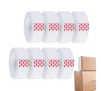 Ruban transparent : 8 rouleaux de rechange adhésifs faciles à déchirer, ruban adhésif transparent gravé, lot de rouleaux de 0,71 pouces de large et de long | Emballage de bureau et d'école, emballage