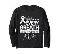 Ruban Transparent « Every Breath I Fight with My Mom » Manche Longue