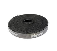 Ruban Velcro 8 Mètres Noir Pour Câbles
