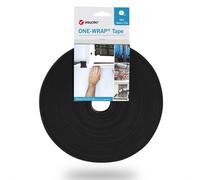 Ruban VELCRO® One Wrap® largeur 16 mm, ignifugé, noir, 25 m