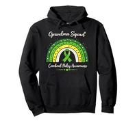 Ruban Vert Assorti pour Grand-mère Boho Rainbow CP Awareness Sweat à Capuche