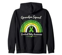 Ruban Vert Assorti pour Grand-père Boho Rainbow CP Awareness Sweat à Capuche