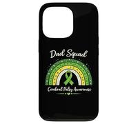 Ruban Vert Assorti pour Papa Boho Rainbow CP Awareness Coque pour iPhone 13 Pro