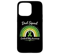 Ruban Vert Assorti pour Papa Boho Rainbow CP Awareness Coque pour iPhone 15 Pro Max