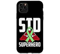 Ruban Vert de Super-héros des Maladies Sexuellement transmissibles (MST) Coque pour iPhone 11 Pro Max