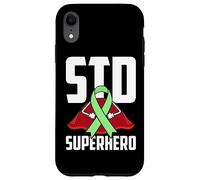 Ruban Vert de Super-héros des Maladies Sexuellement transmissibles (MST) Coque pour iPhone XR