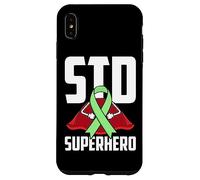 Ruban Vert de Super-héros des Maladies Sexuellement transmissibles (MST) Coque pour iPhone XS Max
