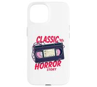 Ruban VHS Classic Horror Story Coque pour iPhone 15