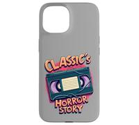 Ruban VHS Classic Horror Story Coque pour iPhone 15