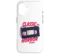 Ruban VHS Classic Horror Story Coque pour iPhone 16